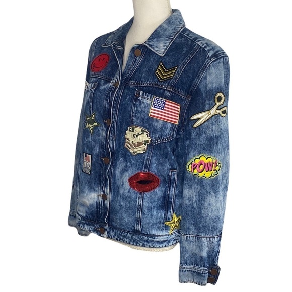 William Rast Founded by Justin Timberlake and Trace Ayala Denim Patches Jacket - Picture 3 of 12